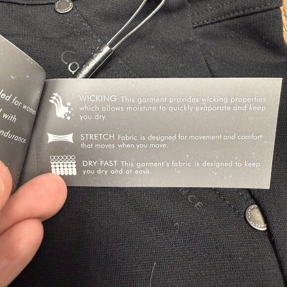 NWT Women's CALVIN KLEIN Performance Quick Dry Stretch Pants Black | Size M - Picture 7 of 11